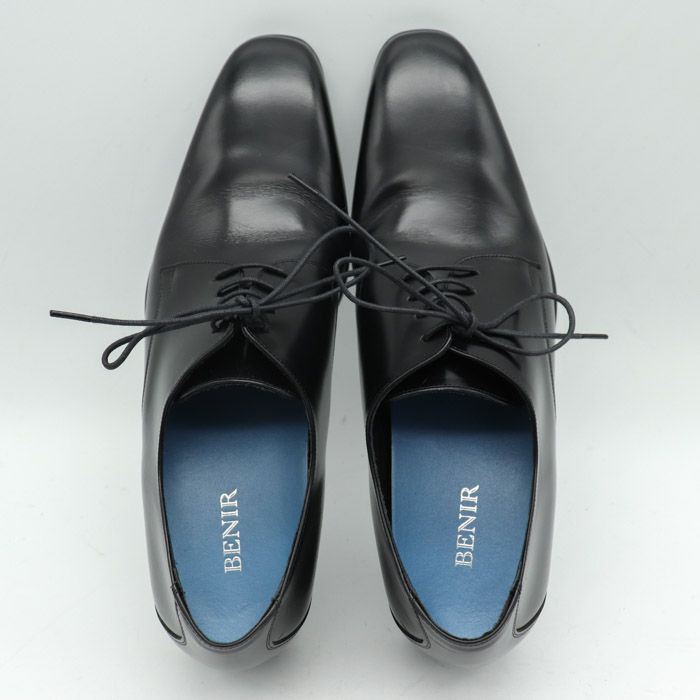【美品】BENIR(ベニル)　ドレス、ウエディングシューズ　革靴　ブラック ベニル ウェディングシューズ 結婚式 新郎用 革靴 日本製 ドレス