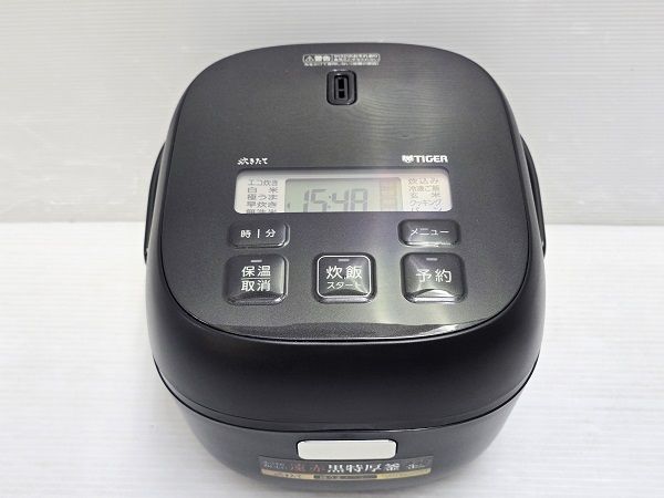 未使用 2024年製　タイガー マイコンジャー炊飯器 3合 JBS-B055KL タイガー マイコンジャー炊飯器 3合 JBS-B055KL メタルブラック