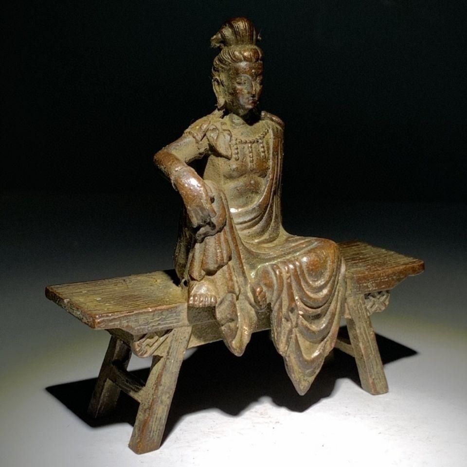 銅製 観音菩薩 自在観音 九龍観音 装飾品 工芸品 美術品 置物 銅細工