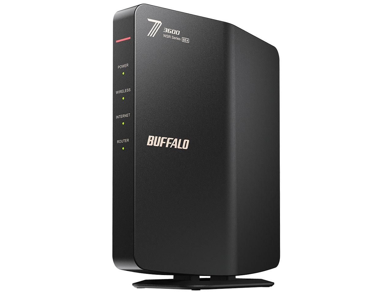 2営業日で発送 BUFFALO バッファロー WSR3600BE4P-BK 無線LANルーター親機 ブラック WPA WPA2 WPA3 IEEE802.11a b g n ac ax be 3ポート 10 100 1000Mbps