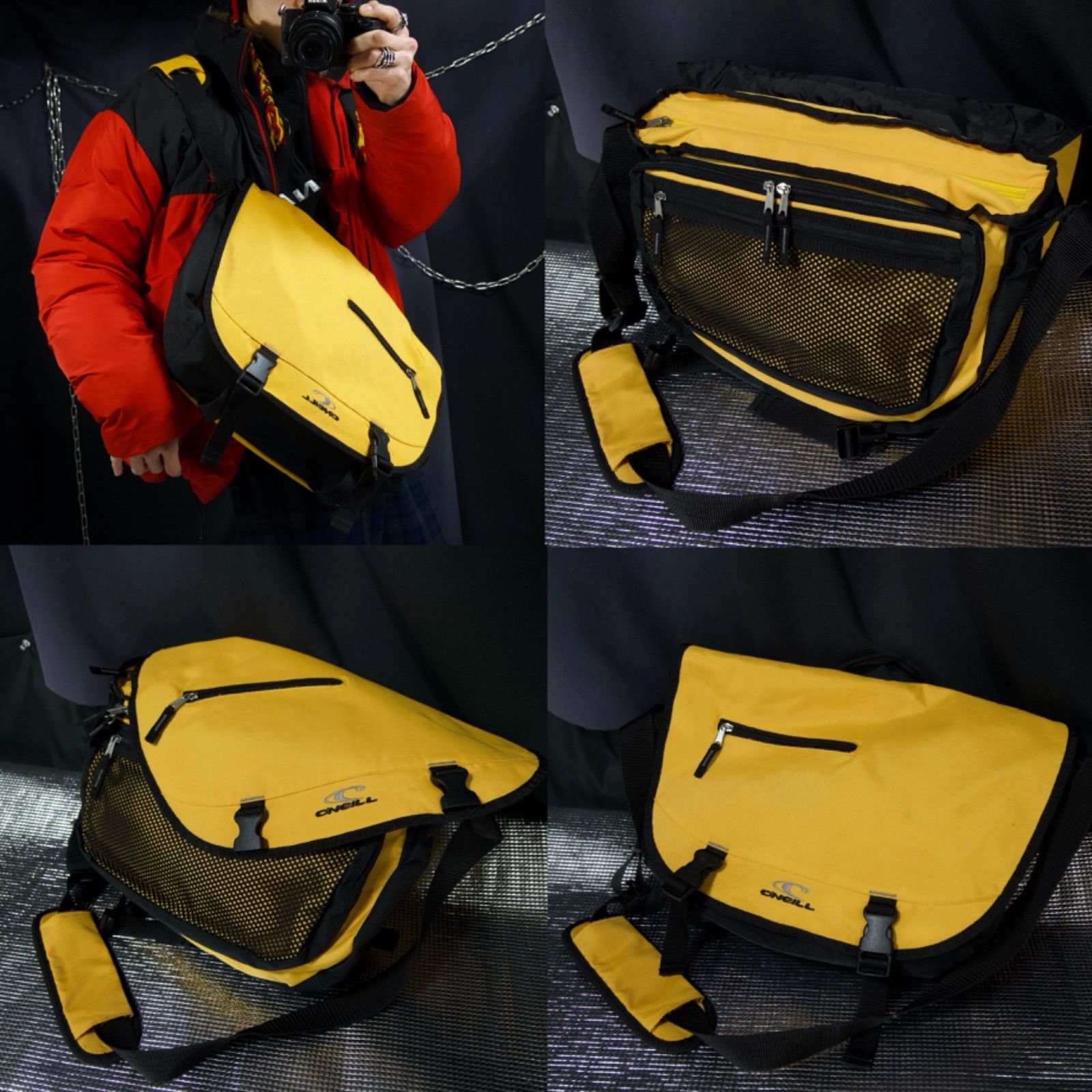 00s 90s オニール ショルダーバッグ メッセンジャーバッグ オレンジ O'NEILL Messenger One Shoulder Bag オニール メッセンジャー