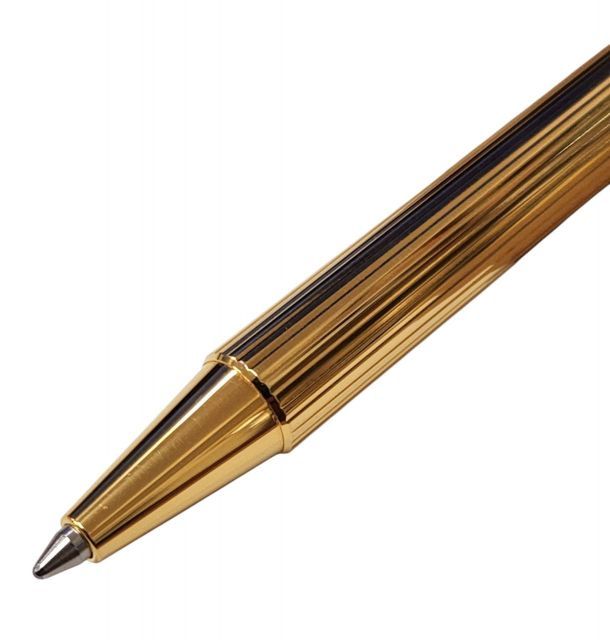 カルティエボールペンCartier マストドゥ　ブルー&ゴールド３リング 楽天市場】新品同様 カルティエ マスト ドゥ ボールペン