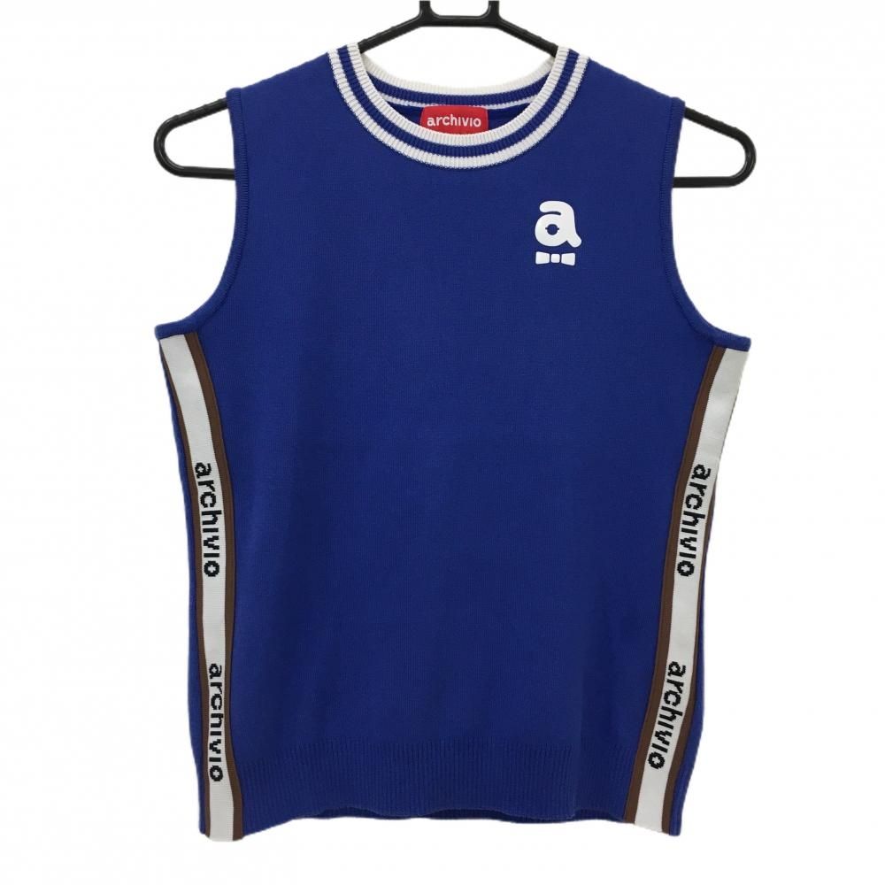 サイズ：36 ARCHIVIO アルチビオ 襟付ニットベスト ホワイト系