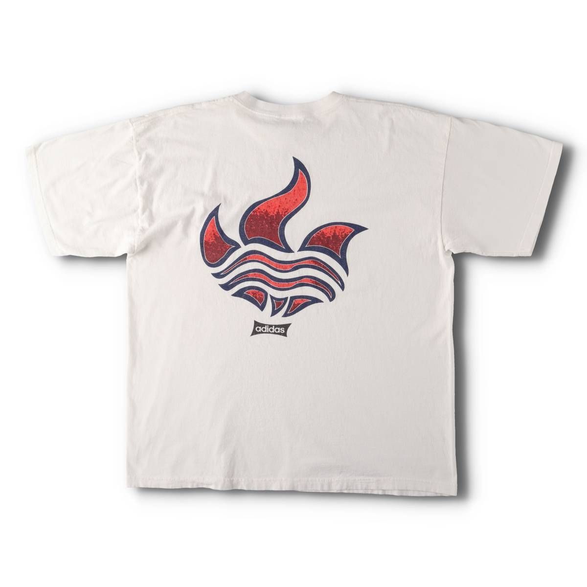 ✨GEGEGE様と交渉中です✨90s　USA製　ファイヤーパターン　フレイム 古着 90年代 アディダス adidas FLAMES フレイムス ファイヤー