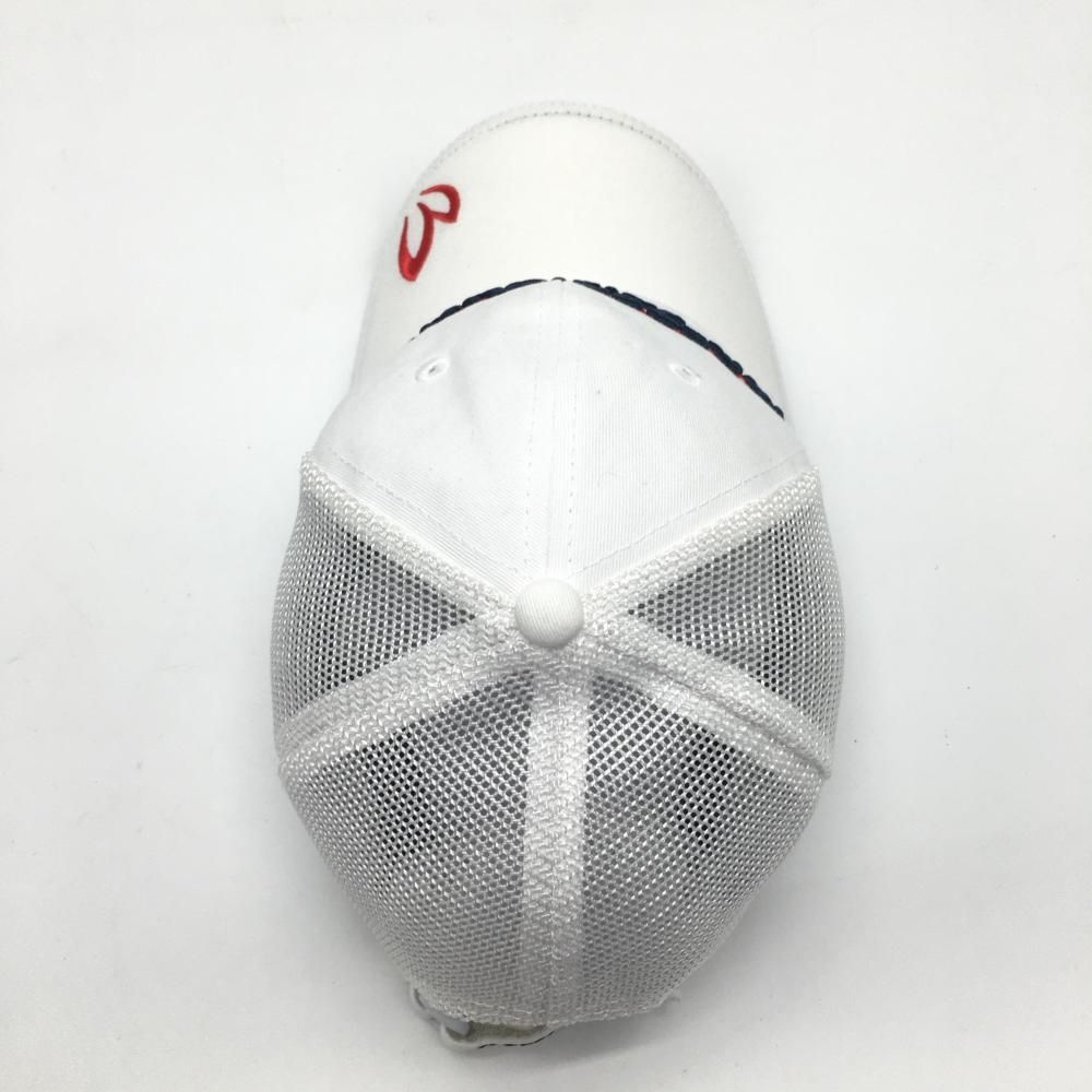 超美品】マスターバニー メッシュキャップ 白×ネイビー×レッド