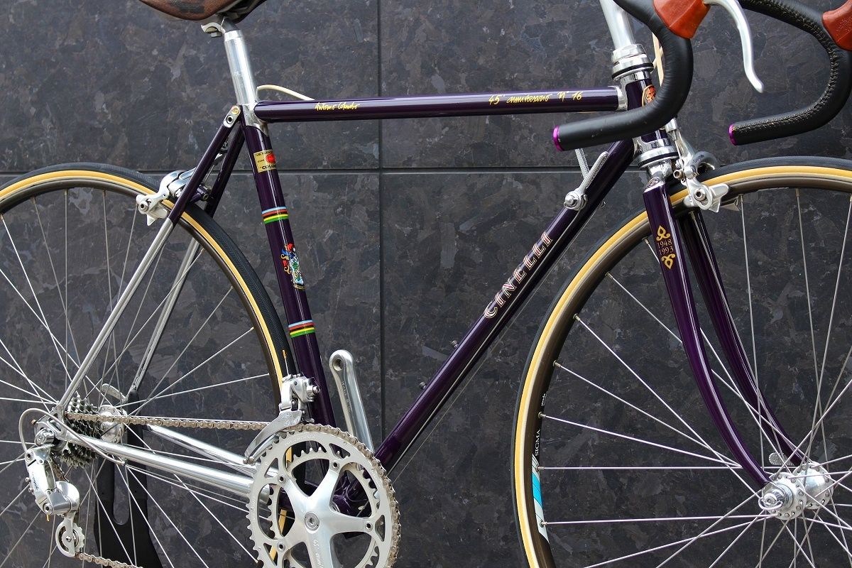 チネリ CINELLI スーパーコルサ SUPER CORSA ANNIVERSARIO 45周年 カンパニョーロ レコード 8S クロモリ  ロードバイク 【福岡店】 - メルカリ