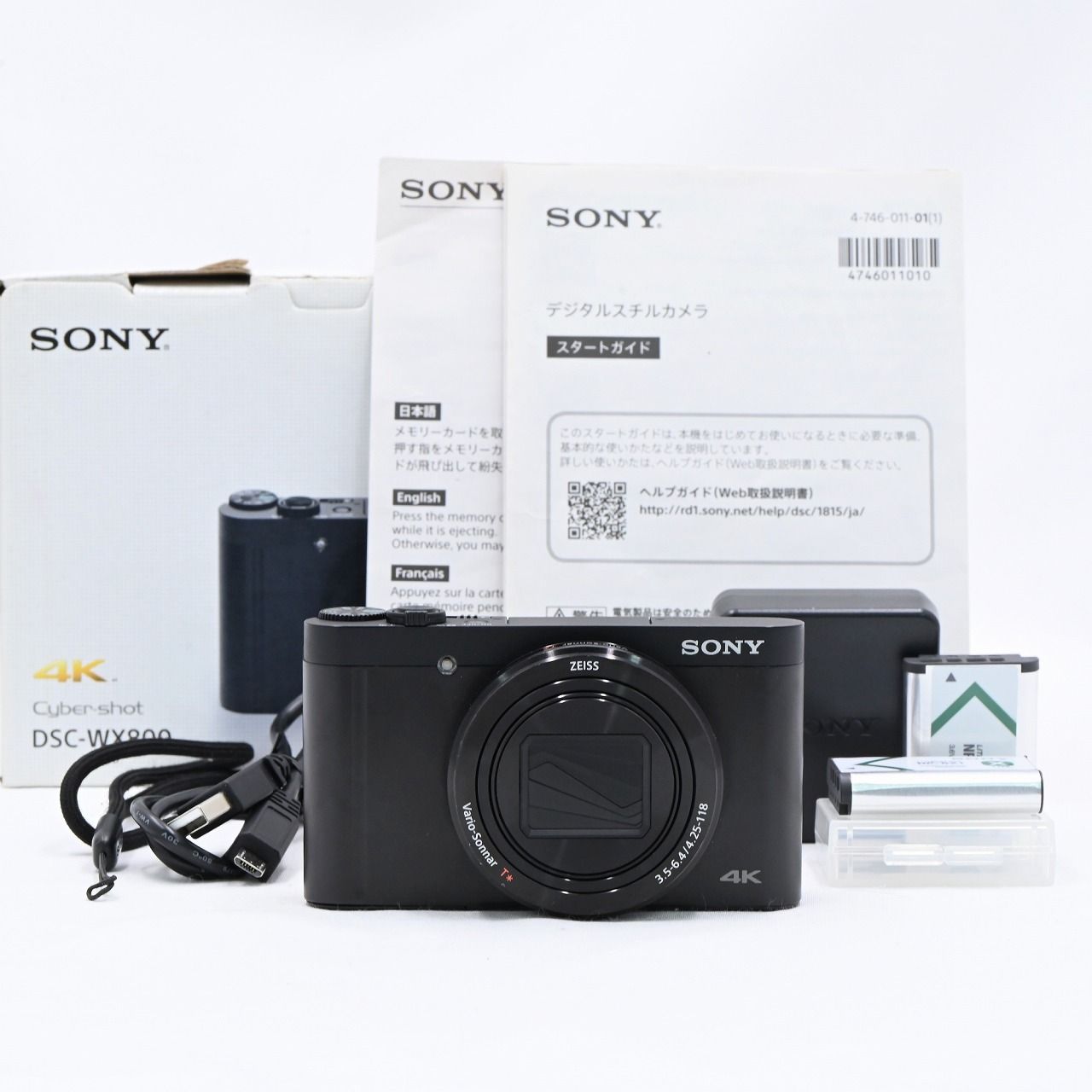 未使用）SONY DSC-WX800 4K コンパクトデジタルカメラ 【公式通販】