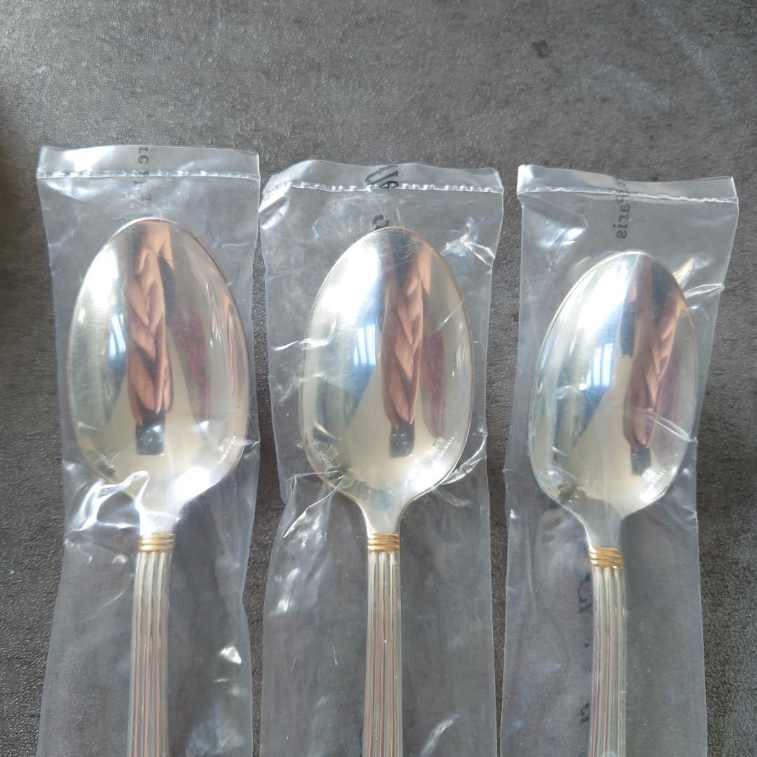 クリストフル アリアゴールドリング ティースプーン 3点