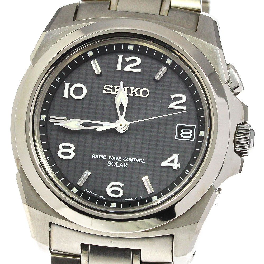 セイコー SEIKO SAGZ017/7B22-0AP0 ブライツ ソーラー電波 メンズ良品_ ...