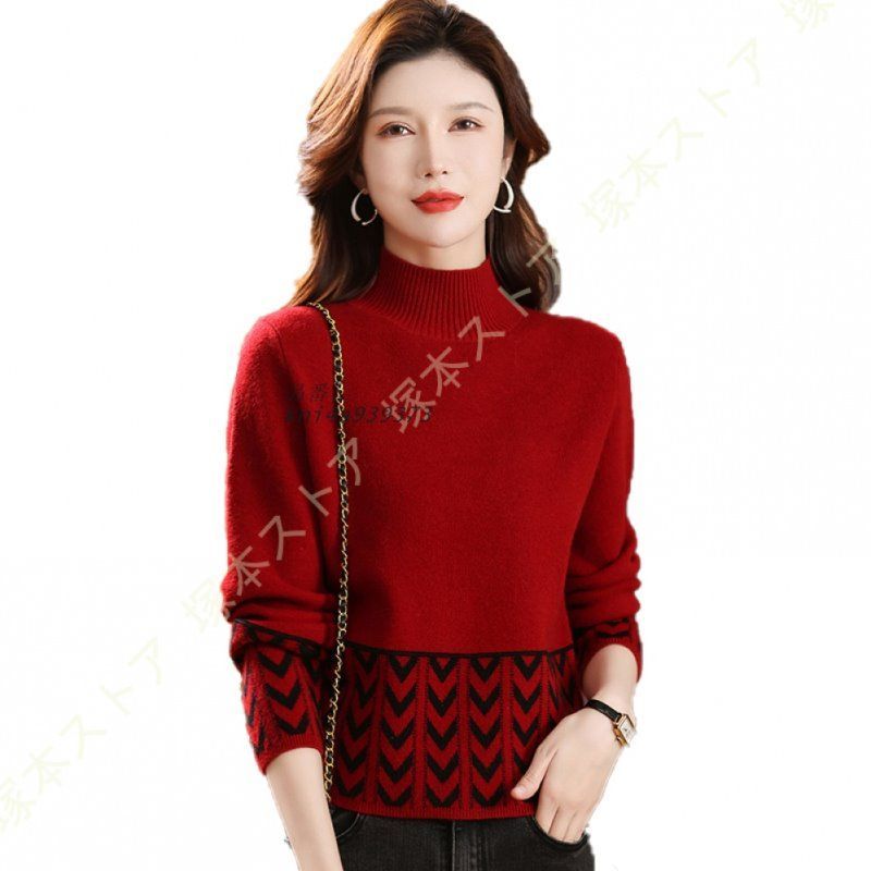  レディース セーター ニット ハイネック リブ タートルネック 通勤長袖 シンプル お出掛け トップス おしゃれ 着痩せ 大人 暖か カジュアル 柔らかい kni 4 a 939373 ノースリーブ ニット セーター