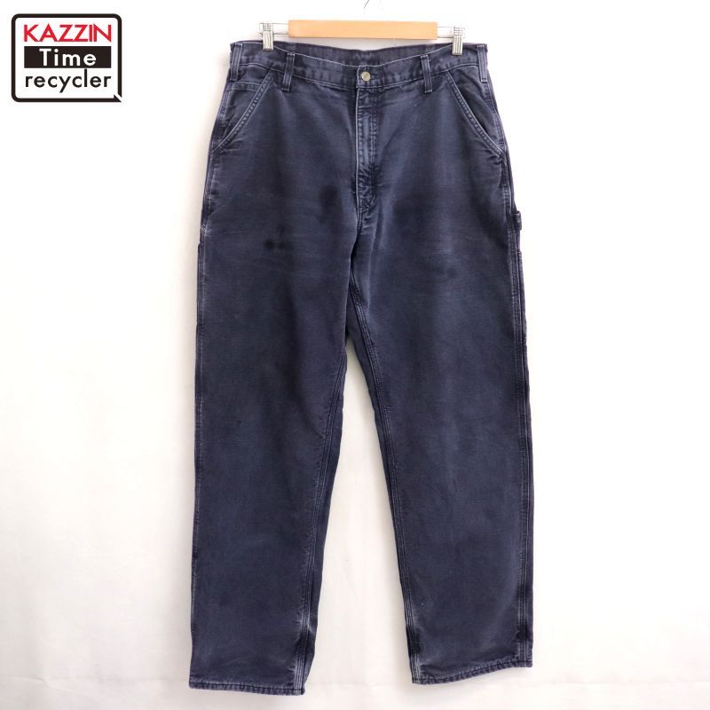 00s Carhartt 裏地ネル ダック ペインターパンツ メンズ XLサイズ相当 ビッグサイズ オーバーサイズ