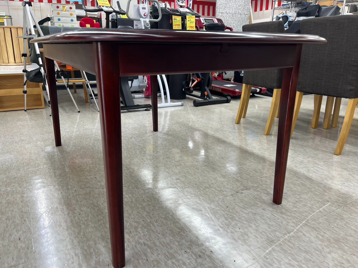 カリモク ダイニングテーブル 伸長式 ヴィンテージ