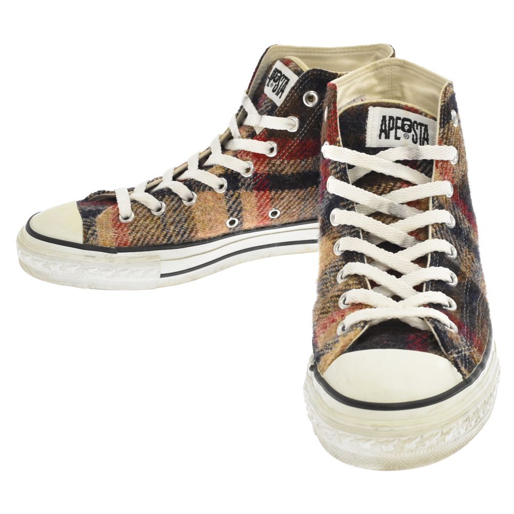 A BATHING APE (アベイシングエイプ) ×Harris Tweed APE STA HI ハリス