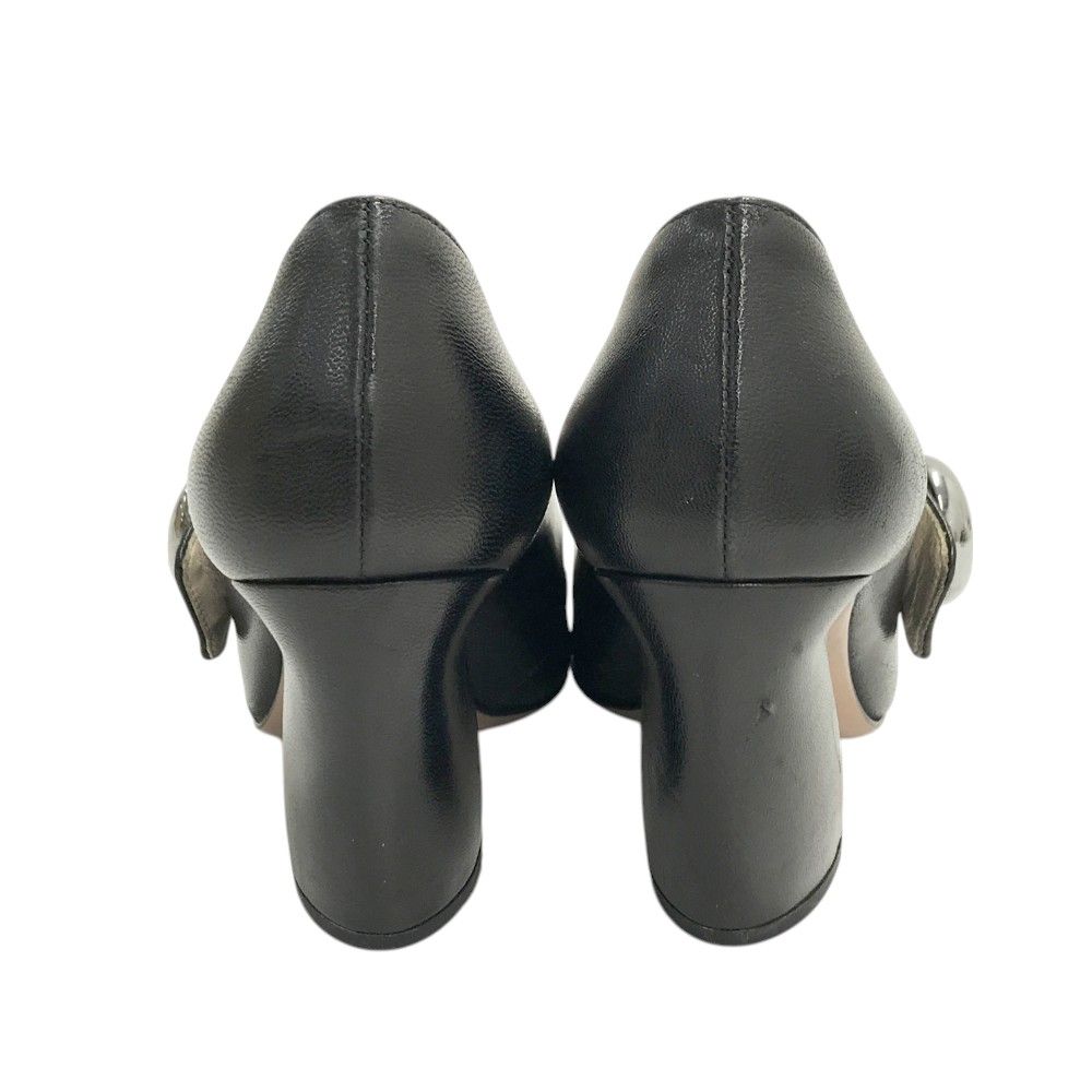 PRADA プラダ パンプス アンクルストラップ ブラック系 35 レディース