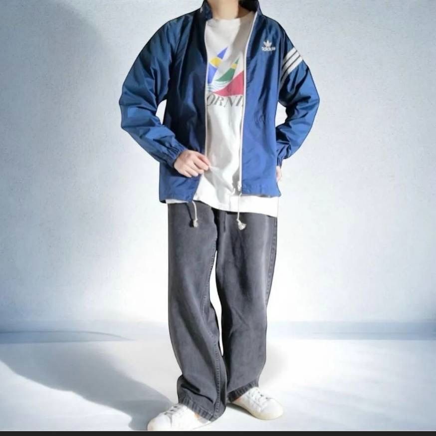 80年代 デサント製 adidas アディダス ADS-200 ナイロン