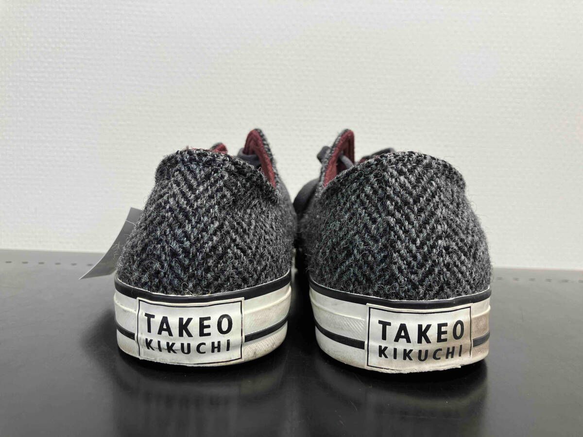 新同25.5 タケオキクチ×ハリスツイード バルカナイズスニーカー HA876 新同25.5 タケオキクチ×ハリスツイード バルカナイズスニーカー