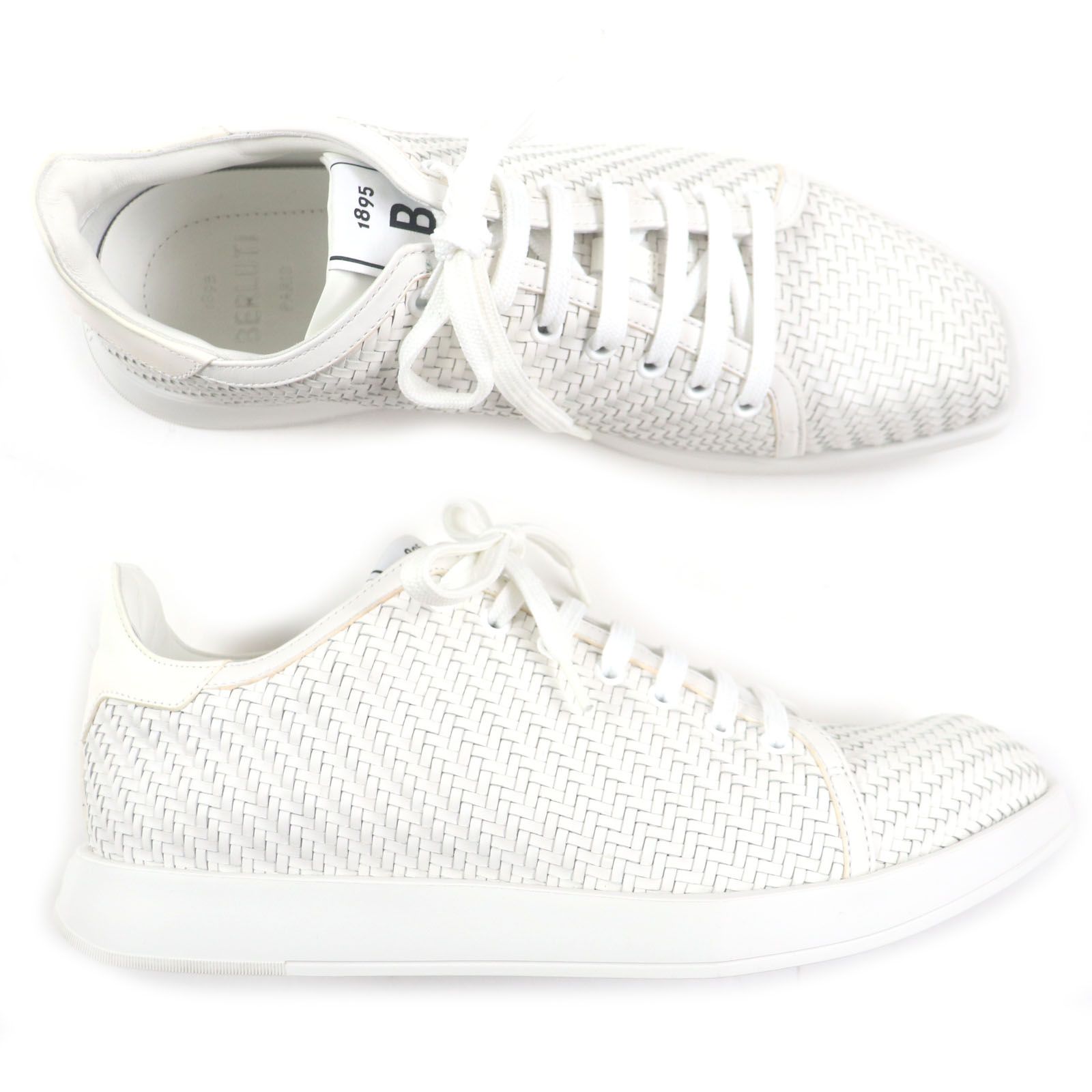 美品【Berluti/ベルルッティ】 スニーカー 1895 Bロゴ