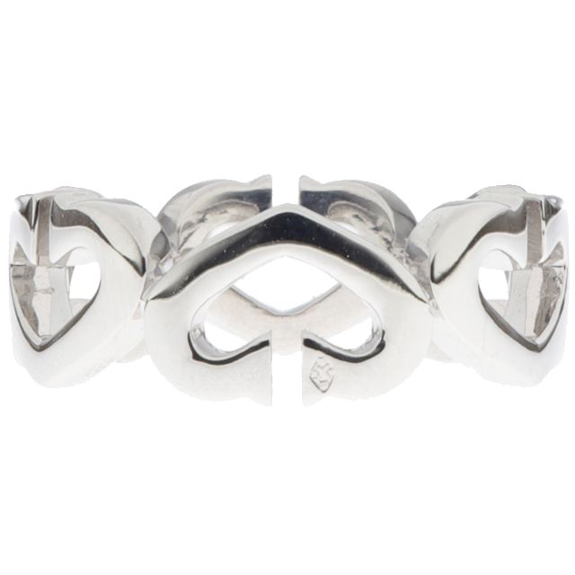 新品仕上げ済) カルティエ CARTIER Cハート ダイヤ リング #52 約 11.5  