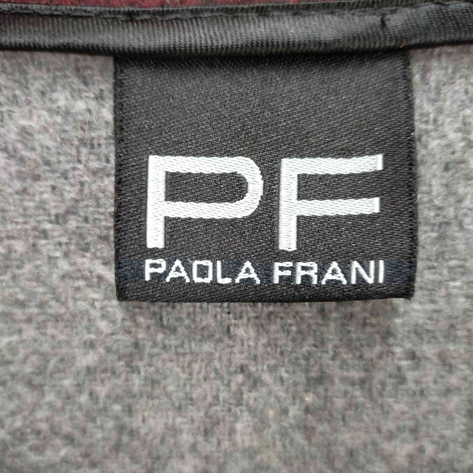 PF パオラフラーニ PAOLA FRANI 素敵 デザイン コート I36 パオラフラーニ PAOLA FRANI マルチカラー切替ウールコート