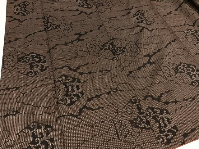 平和屋着物○本場村山大島紬 風景草花文 正絹 逸品 AAAY0081zg