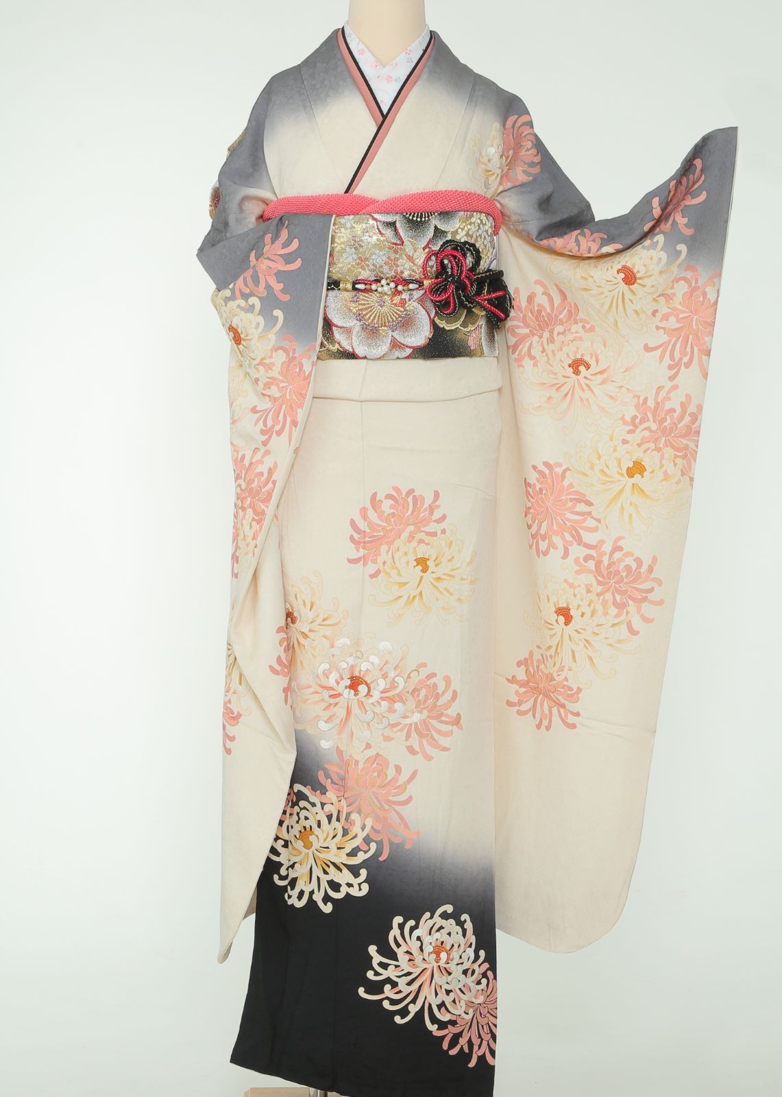 Y3880◇美品 正絹 蘇州・総刺繍 仕付け糸付 トールサイズ 訪問着 着物 Y3880◇美品 正絹 蘇州・総刺繍 仕付け糸付 トールサイズ 訪問着 着物