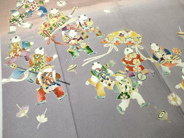 浴衣 反物 No.186・花唐草柄・クリーム地 浴衣 反物 No.186・花唐草柄・クリーム地