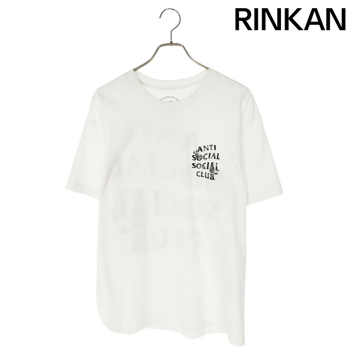 アンチソーシャルソーシャルクラブ  TATZ WHITE TEE タッズホワイト ロゴプリントTシャツ メンズ L