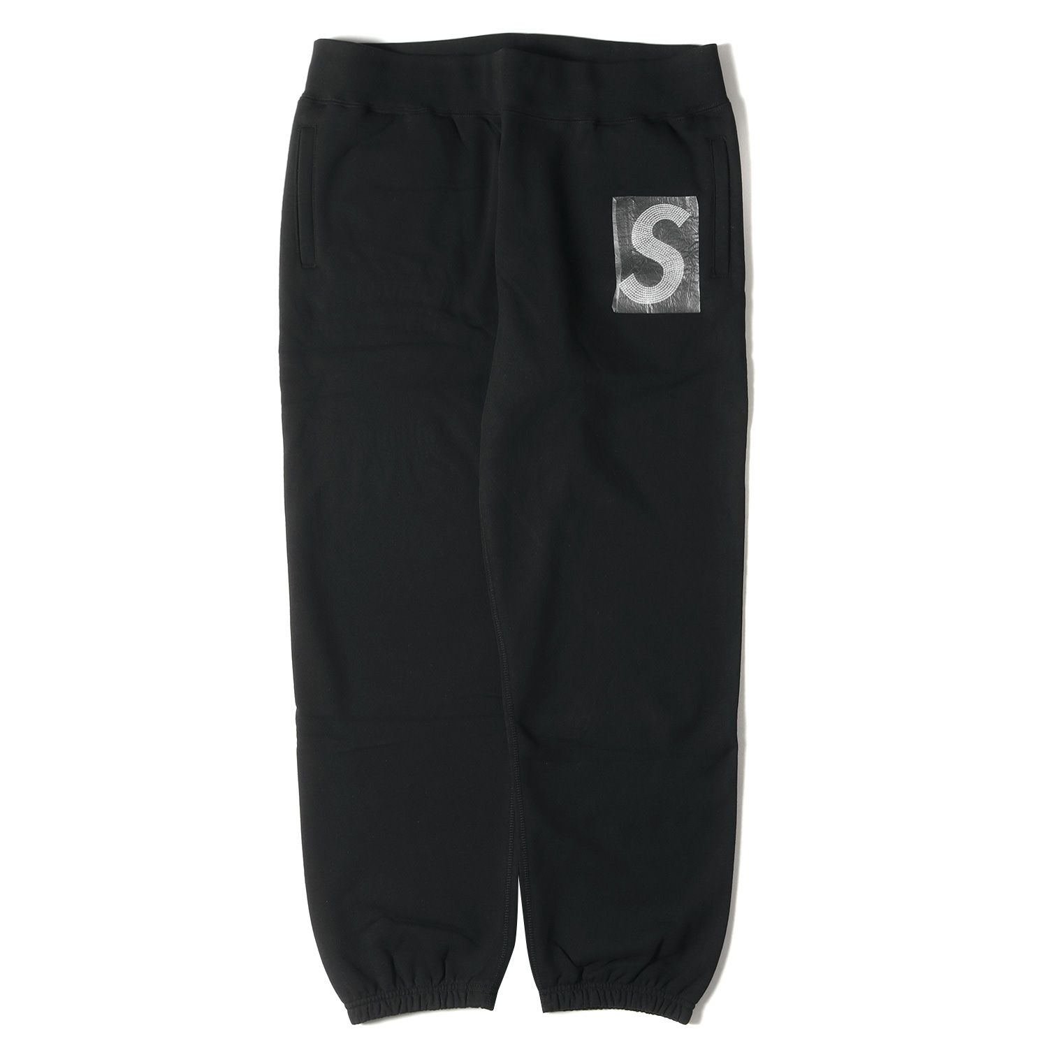 supreme swarovski s logo sweatpant S黒パンツ