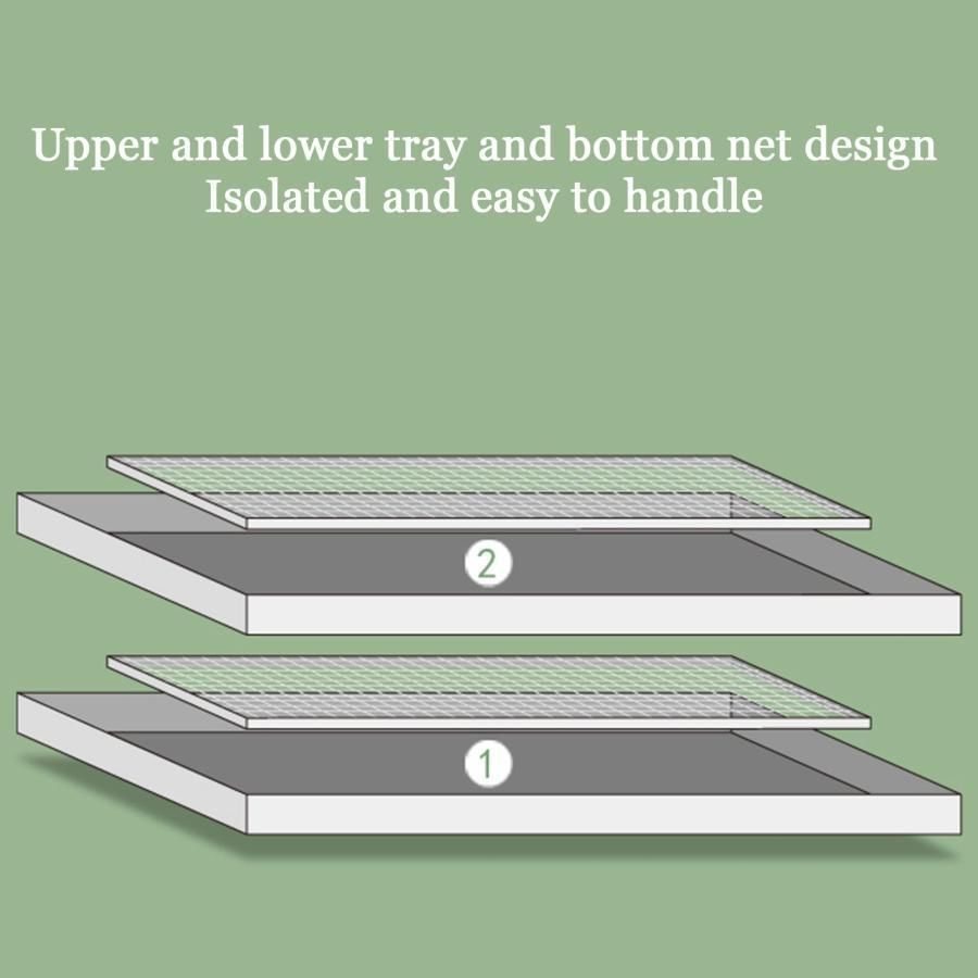 トレー付き ワイヤーメッシュ家庭用