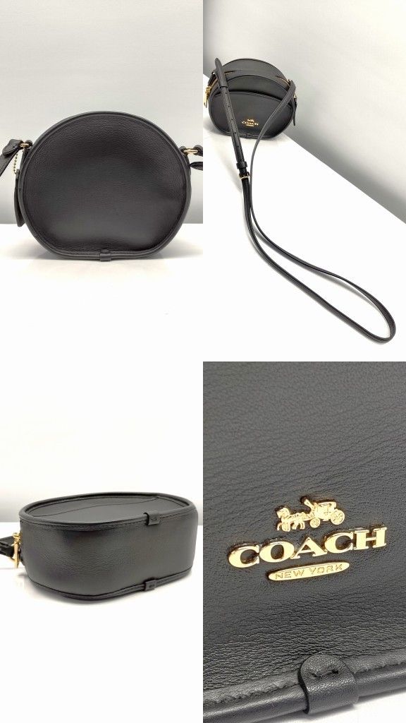 25k-122t【中古】COACH コーチ レザー ショルダーバッグ キャンティーン F27971 BLK クロスボディ レディース 25k-122t【中古】COACH コーチ レザー ショルダーバッグ キャン