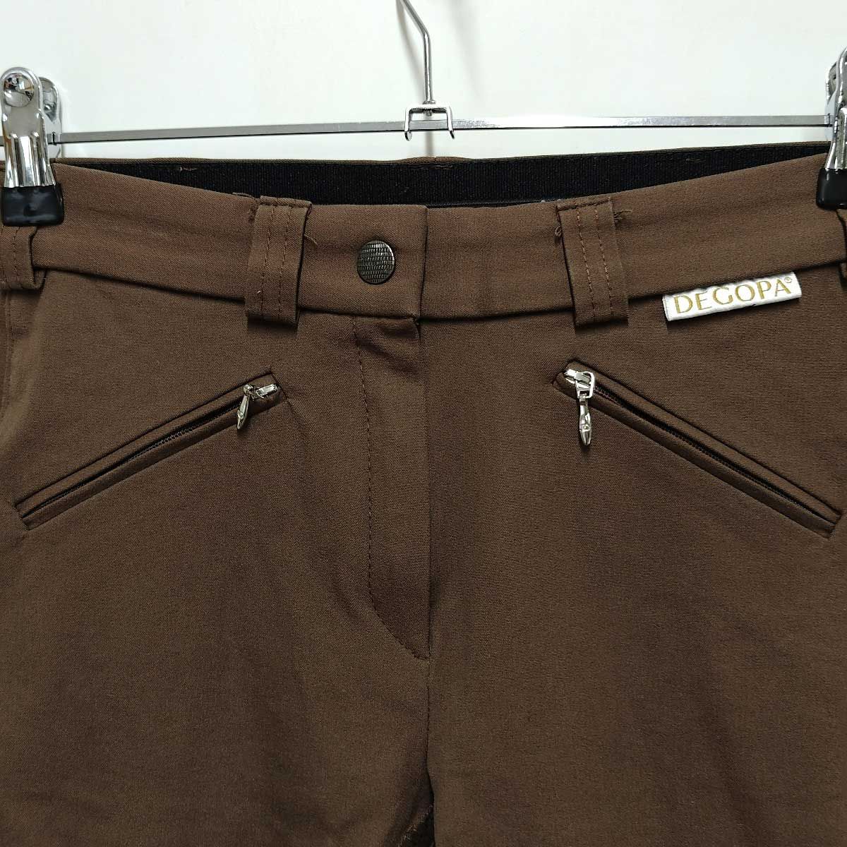 DEGOPA キュロット 乗馬 パンツ ストレッチ 36ブラウン レディース 