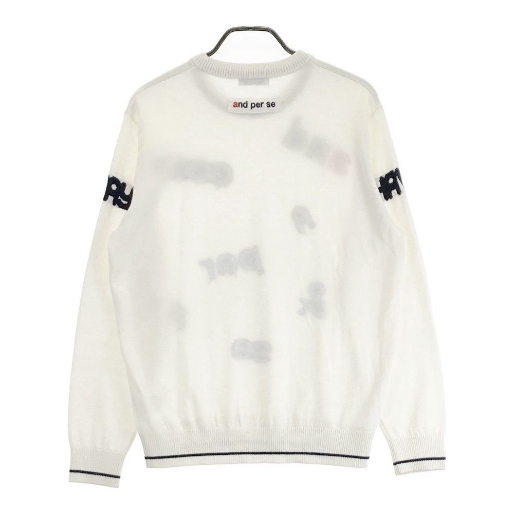 アンパスィ◆メンズ用ゴルフニット トレーナー ◆ and per se Mサイズ and per se アンパスィ セーター and per se ゴルフセーター メンズ