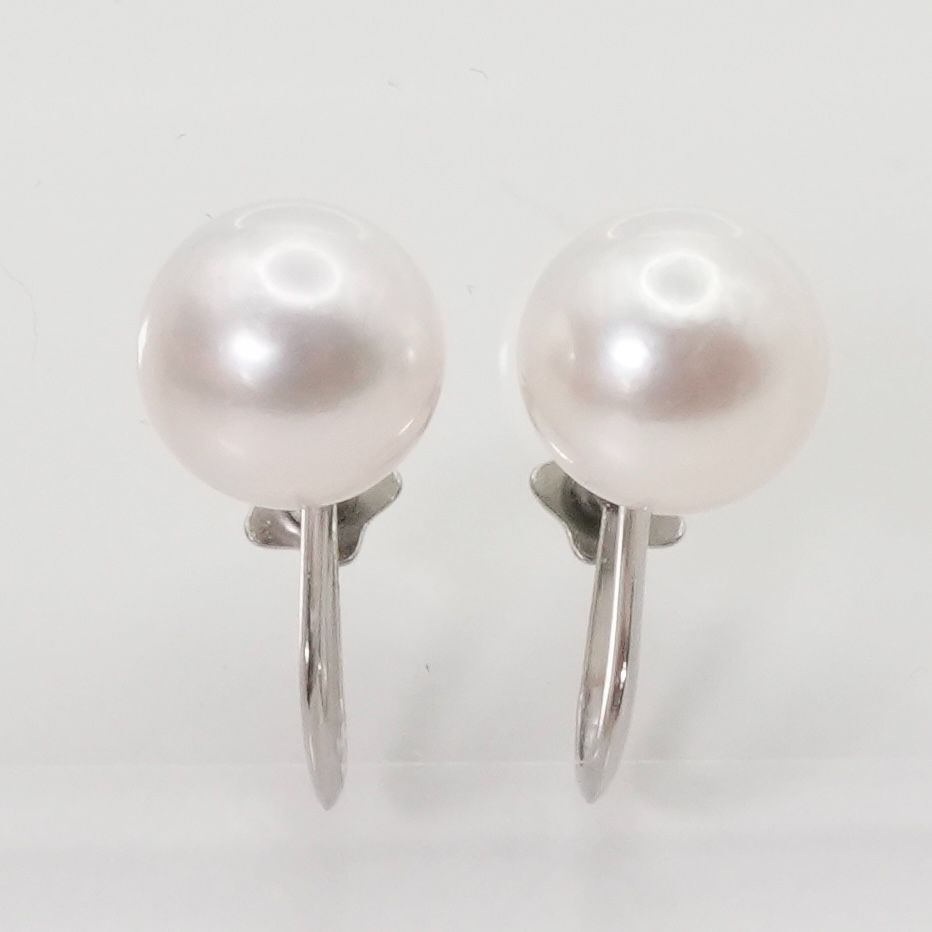 美品 スタージュエリー プラチナ アコヤパール イヤリング/24-5687S 美品 スタージュエリー プラチナ アコヤパール イヤリング/24-5687S