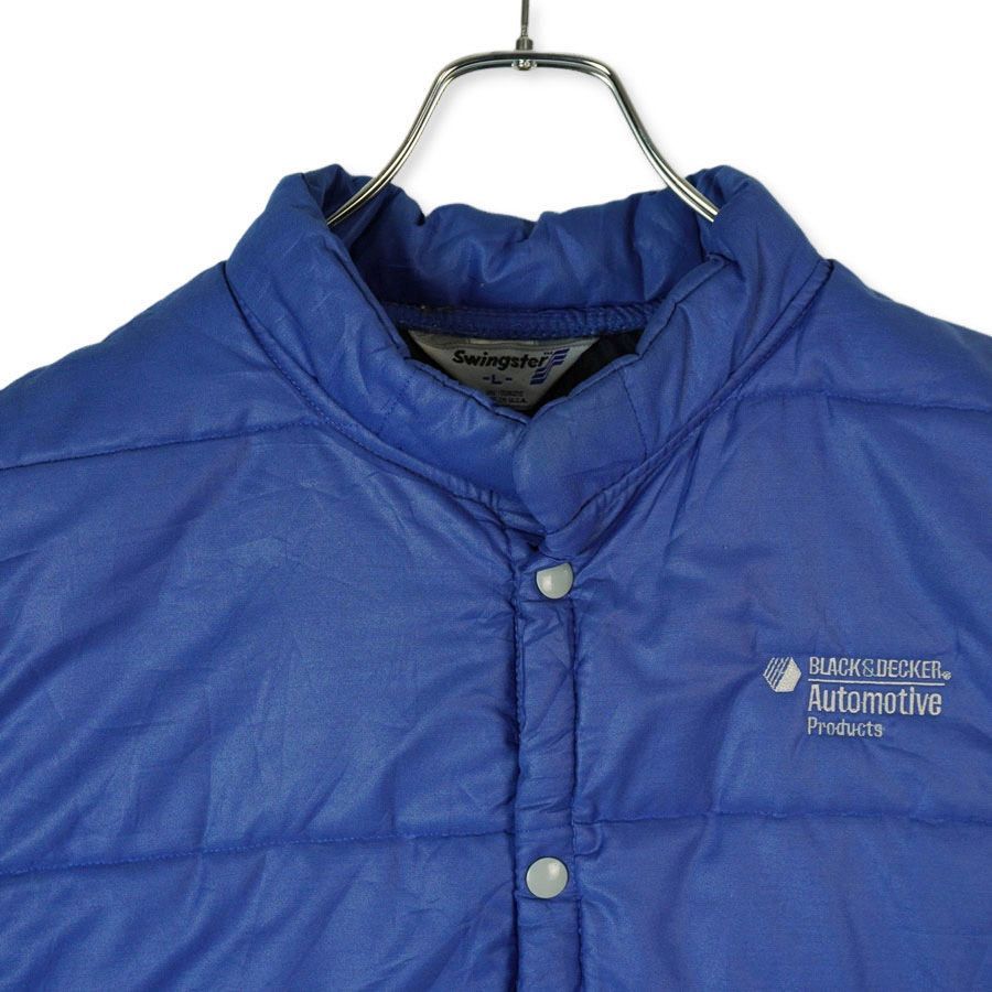 Vintage 70〜80s Swingster 中綿ベスト スウィングスター 80sUSA製スイングスターSwingsterダウンベスト刺繍ブルー中綿