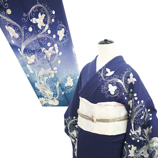 訪問着 桐谷翠山工房 美しい辻が花絞り K-5337