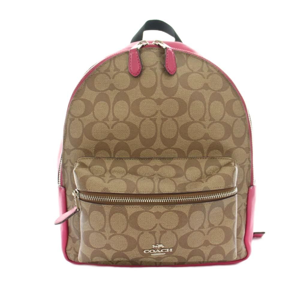 COACH リュック ミディアムチャーリー バックパック シグネチャー PVC COACH リュック ミディアムチャーリー バックパック