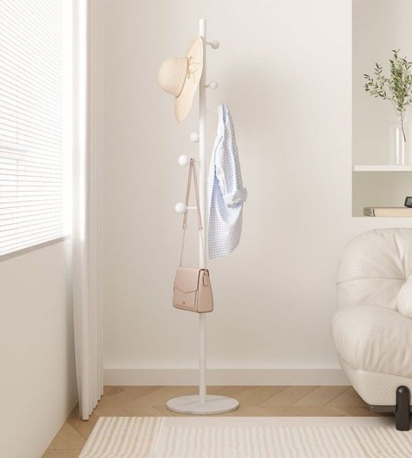 ハンガーラック パイプハンガー コート 洋服掛け 帽子 かばん 吊り下げ 引っ掛け 収納 省スペース インテリア ホワイト ブラック ゴールド 3色選択可