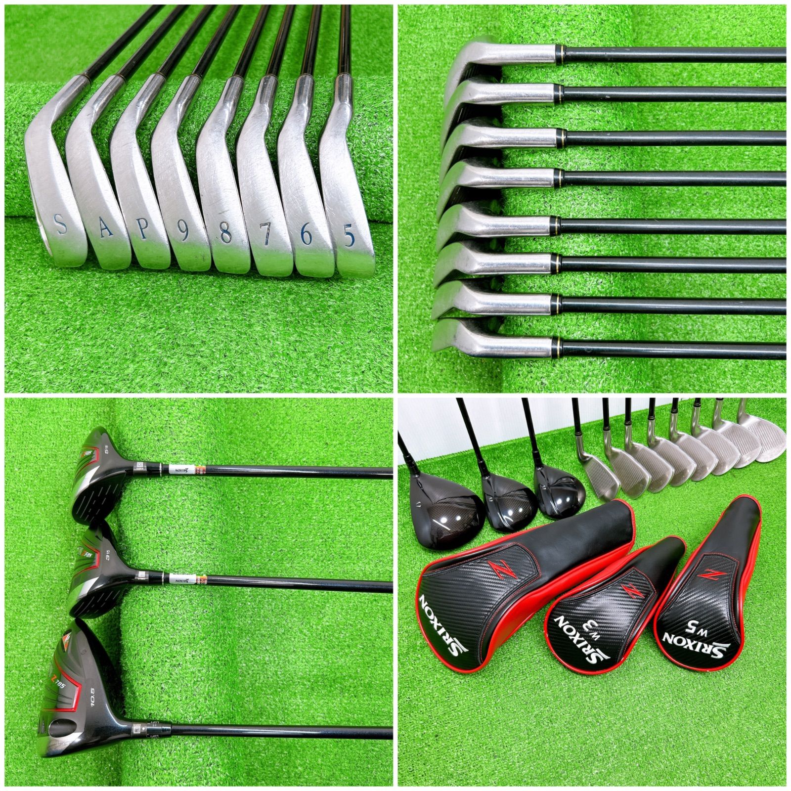 左利き レフティ】ダンロップ スリクソン ゼクシオ メンズクラブセット