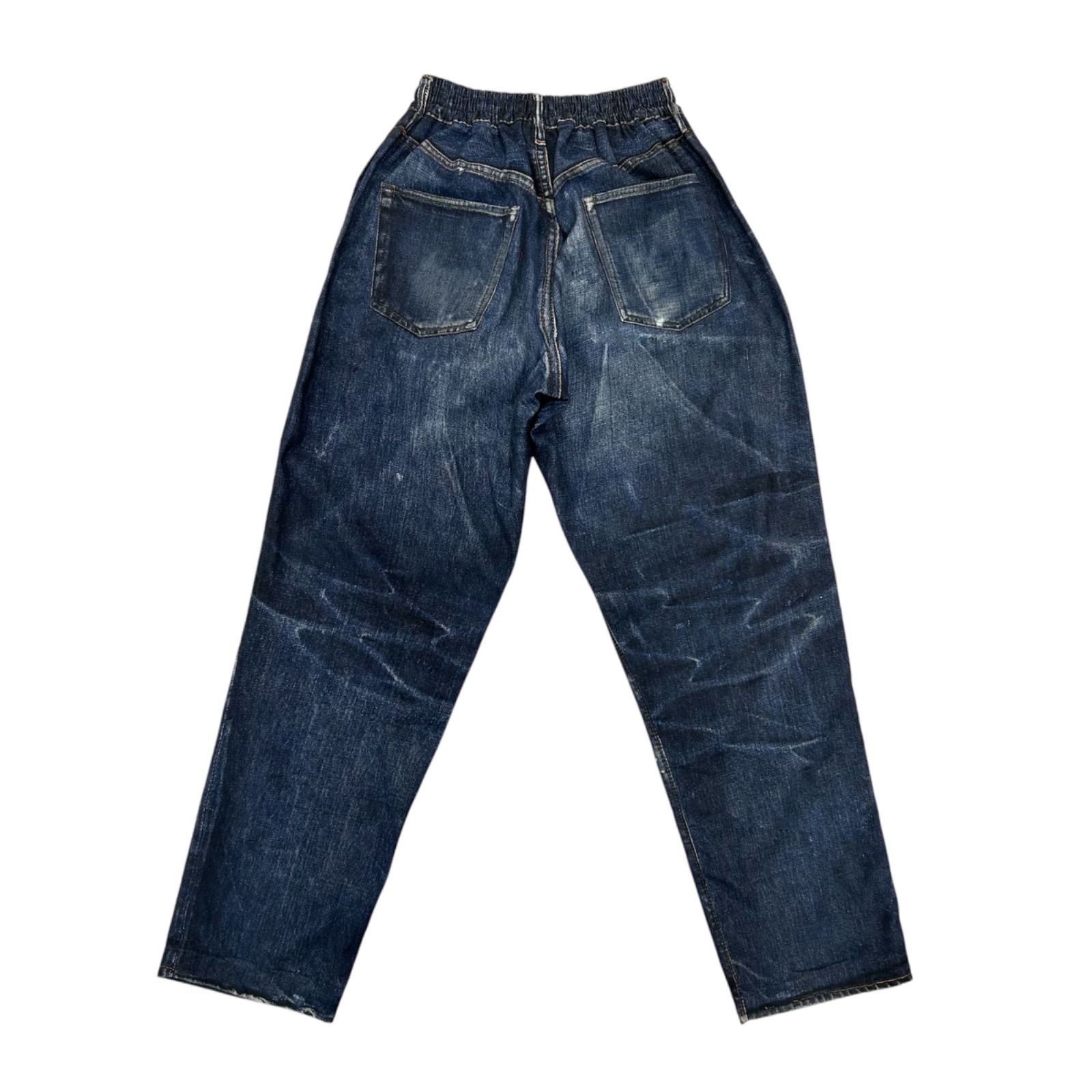 71】US fake vintage denim easy pants type-47 三軒茶屋 デニム 加工