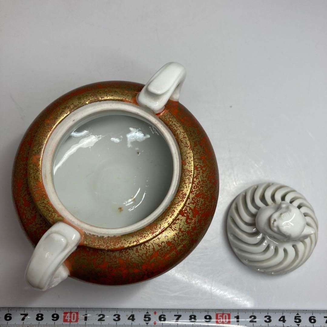 獅子香炉 高さ14.7cm