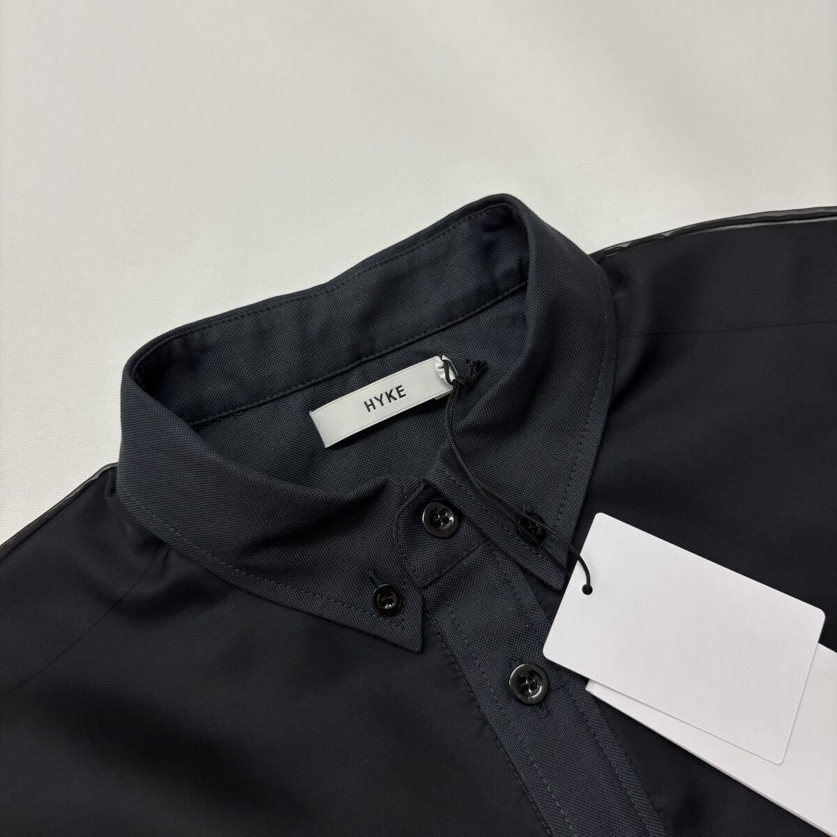 新品 HYKE レイヤードオックスフォードシアーシャツ サイズ1