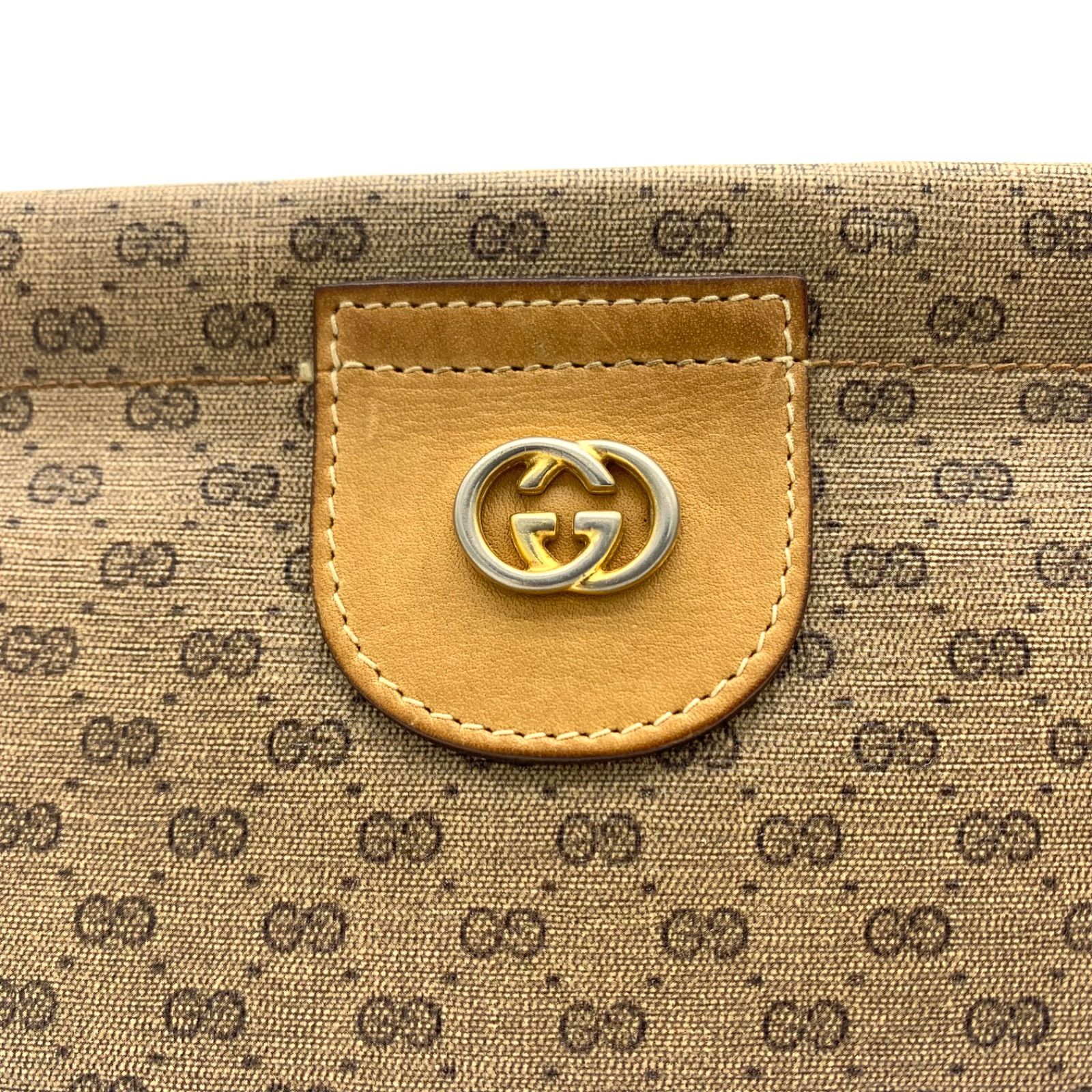 廃盤] GUCCI オールドグッチ インターロック マイクロGG ショルダー 
