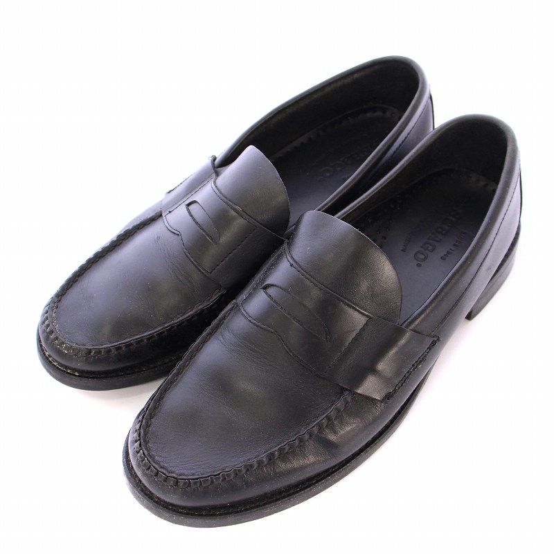 セバゴ SEBAGO ローファー ローヒール レザー 26cm 黒 ブラック |BB