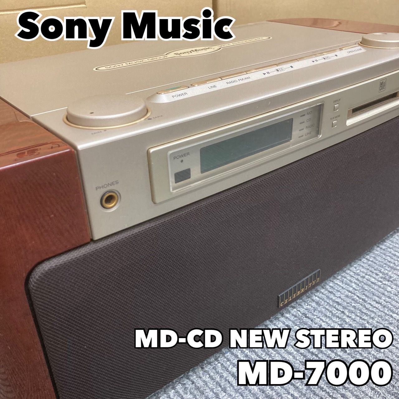 ジャンク品 ソニーミュージック 30周年記念 MD-7000 ジャンク品 Sony Music MD-CD NEW STEREO MD-7000 ソニー30周年