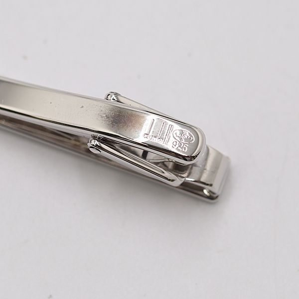 【極美品】ダンヒル　ネクタイピン　シルバー　0315 dunhill ダンヒル ネクタイピン メンズ エンジンターン タイピン
