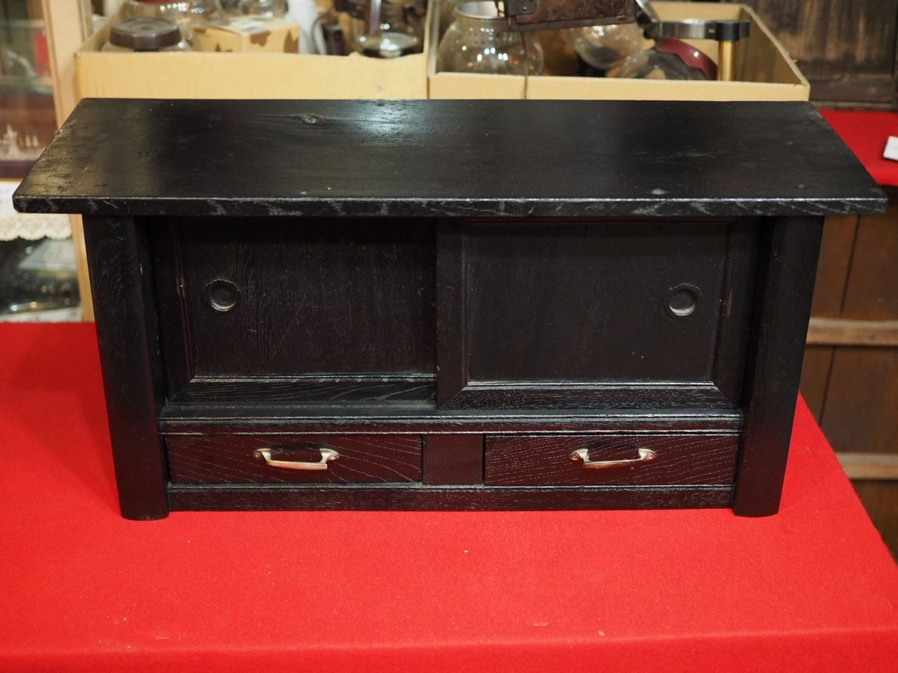 昭和初期の小さなローボード 展示台 古録展 送料無料 品番F4484