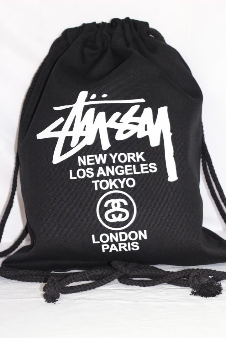 ステューシー STUSSY ナップサック リュック ブラック