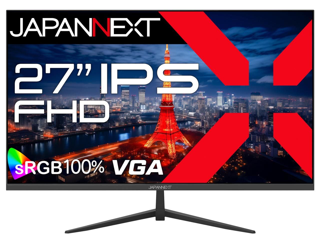 【新品・2営業日で発送】JAPANNEXT ジャパンネクスト JN-IPS271FHD 27.0型 液晶 1920×1080 スピーカー搭載 D-sub HDMI1.4