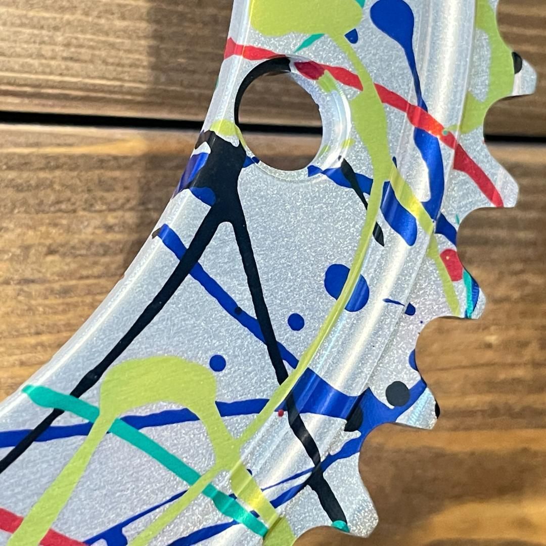 ardently bike 厚歯チェーンリング 144BCD 48T ピストバイク シングルスピード シルバー LAWEED_CL