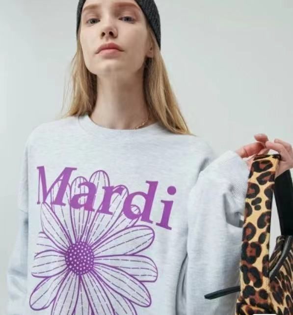 Mardi Mercredi マルディメクルディパーカー 紫の菊のロゴ6300円は限界 ...